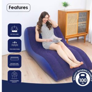 Inflatable air sofa long chair type